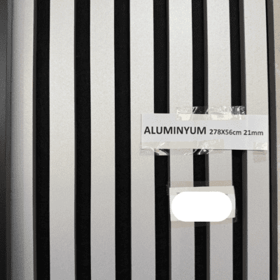 Zidni MDF Panel 278 x 56 cm - ALUMINYUM