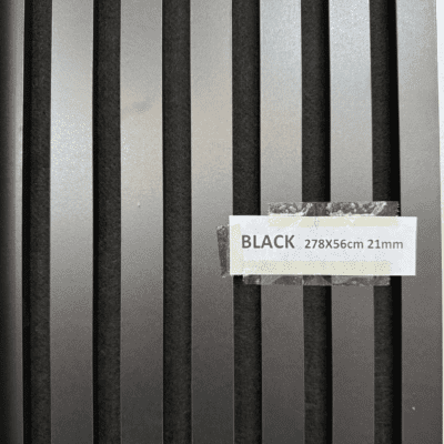 Zidni MDF Panel 278 x 56 cm - BLACK