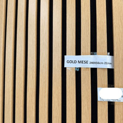 Zidni MDF Panel 240 x 56 cm - GOLD MESE