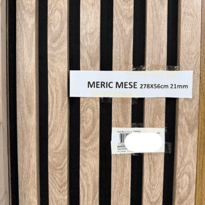 Zidni MDF Panel 278 x 56 cm - MERIC MESE