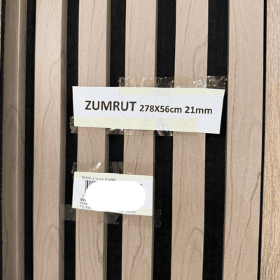 Zidni MDF Panel 278 x 56 cm - ZUMRUT